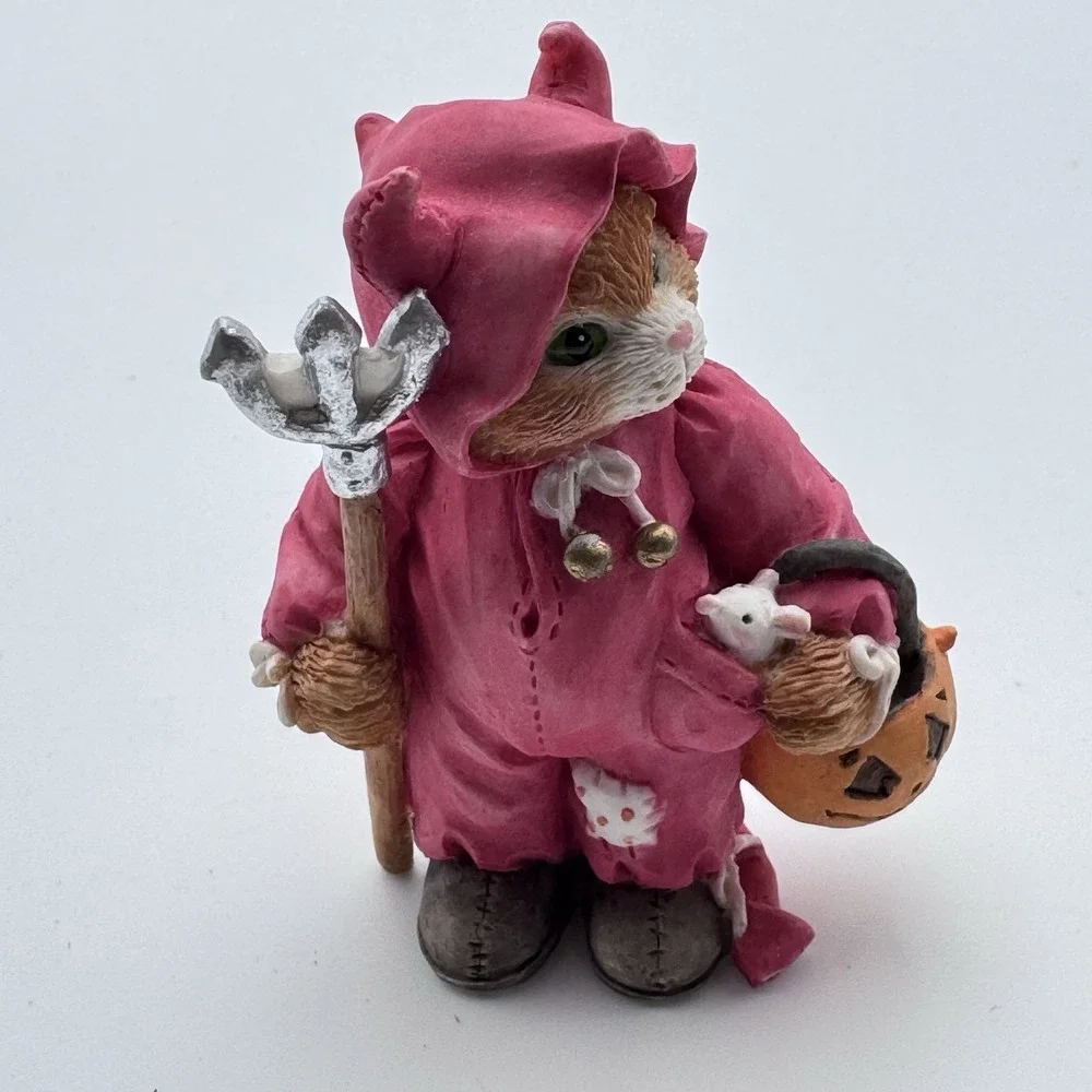 VTG Calico Kittens You're My Little Devil Priscilla Hillman Enesco Halloween Cat